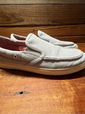 Sperry Light Blue Canvas Slip-On Boat Shoes